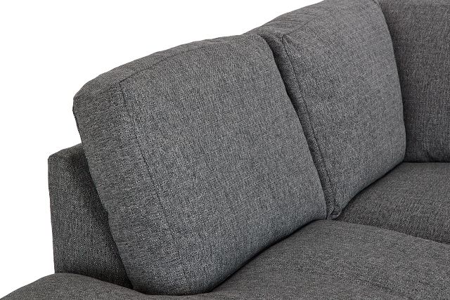 Veronica Dark Gray Down Left Bumper Sectional