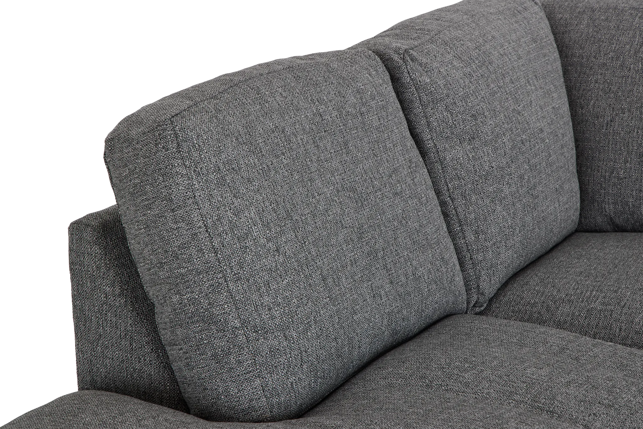 Veronica Dark Gray Down Left Bumper Sectional