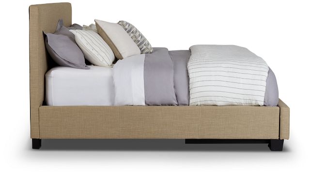 Madden Taupe Uph Platform Storage Bed