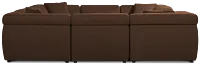 Aria Dark Brown Micro Immersive 8-piece Modular Sectional W/2 Speakers