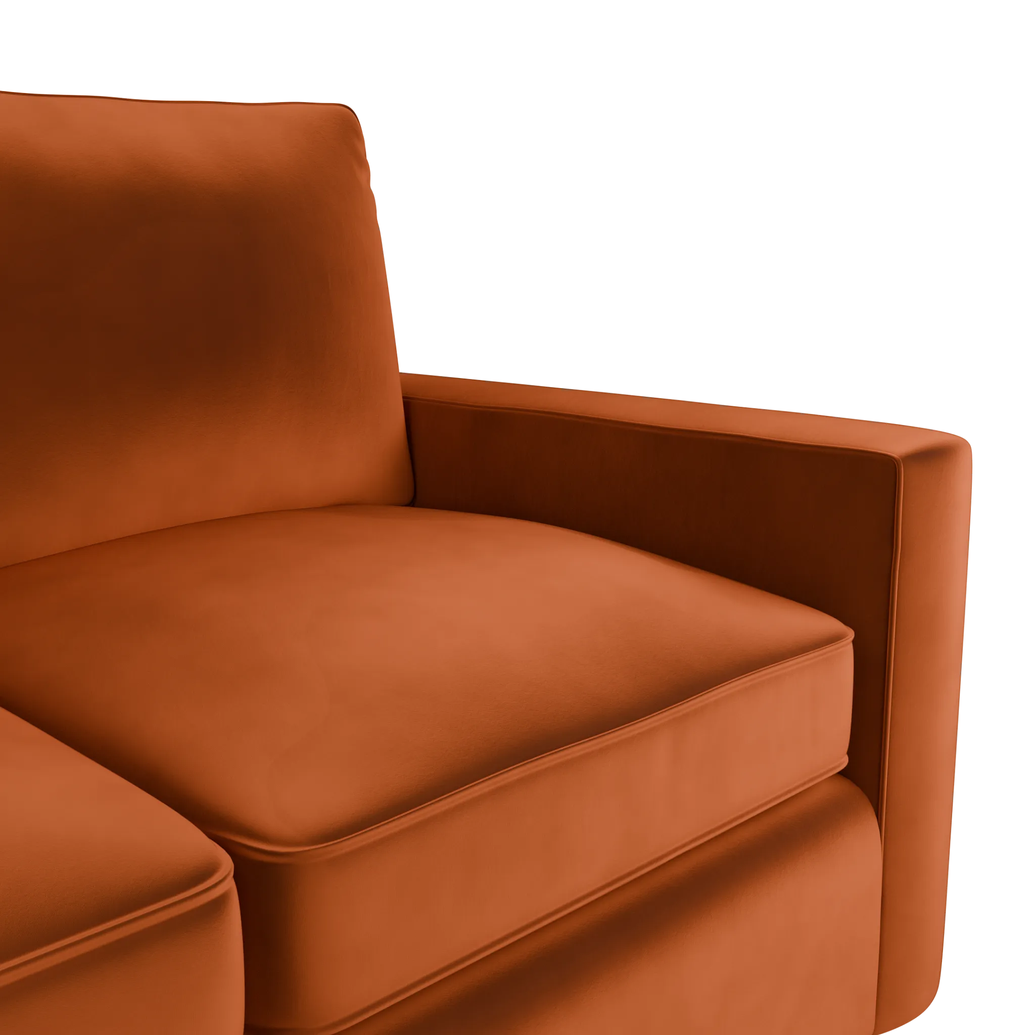 Siesta Joya Orange Fabric Memory Foam Sleeper