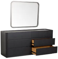 Nomad Black Dresser & Mirror