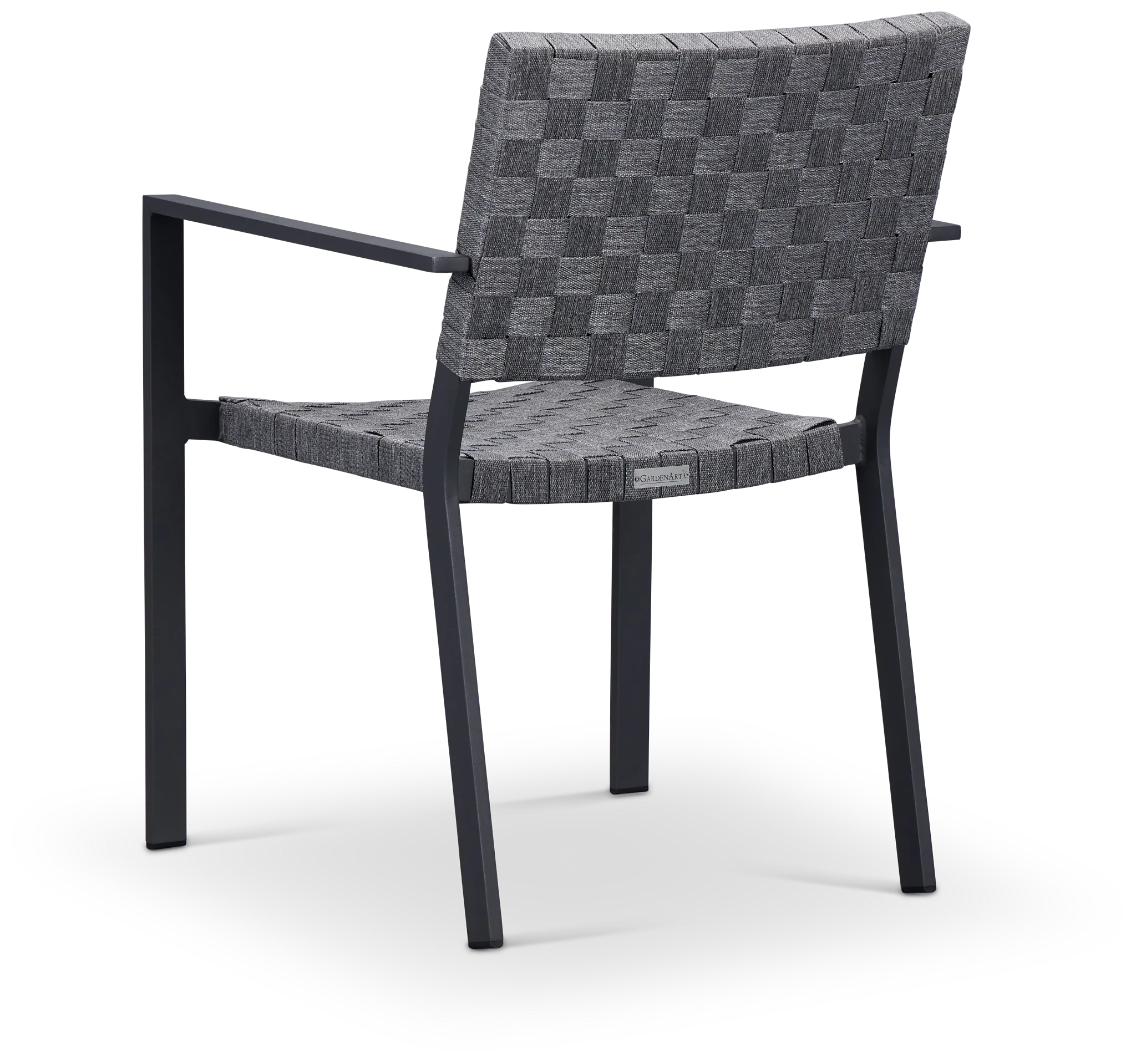 Barbados Light Gray Woven Arm Chair