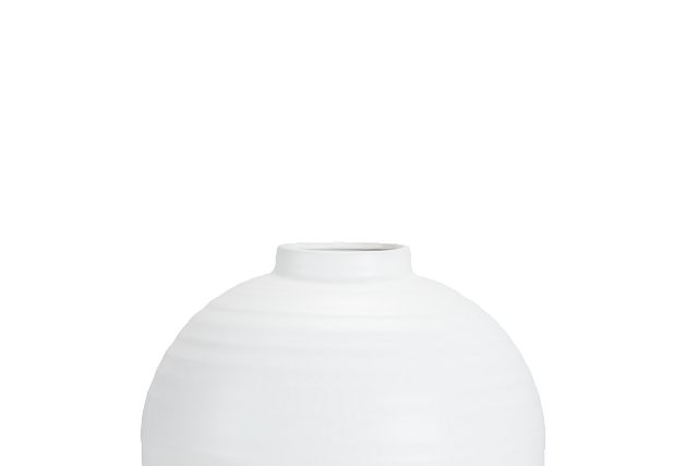 Leila White Large Vase