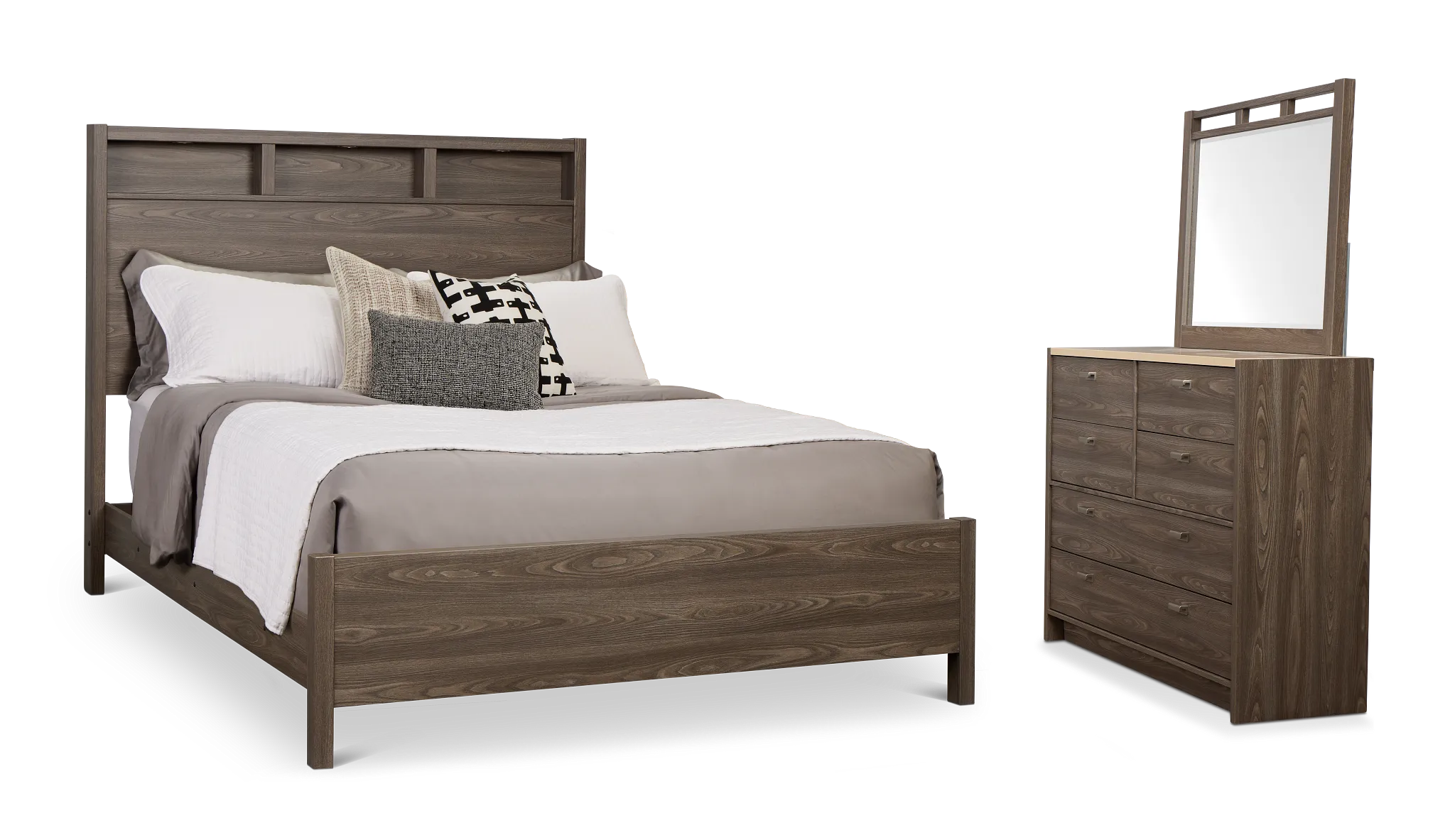 Warren Gray Panel Bedroom