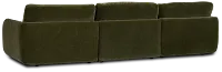 Jules Green Velvet 3 Piece Modular Sofa