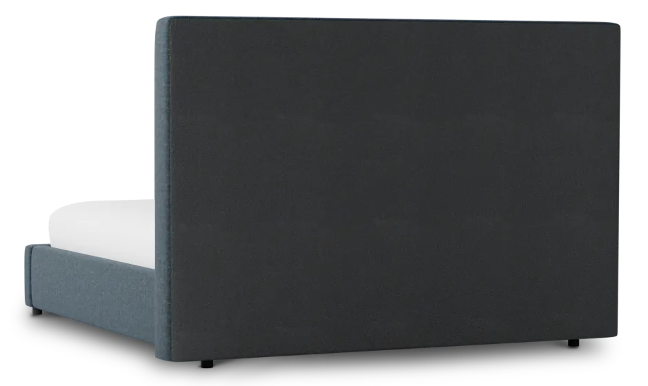 Gayton Elavation Dark Blue 54" Upholstered Platform Bed