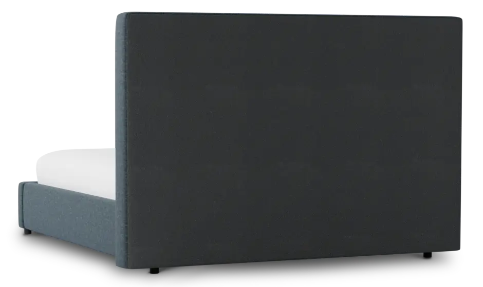 Gayton Elavation Dark Blue 54" Upholstered Platform Bed Gayton Elavation Dark Blue 54" Upholstered Platform Bed