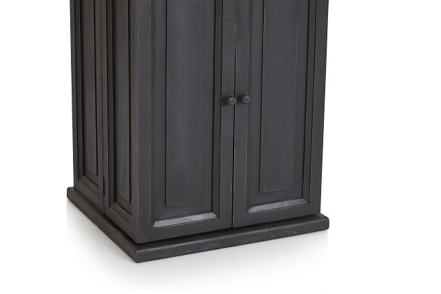 Connecticut Gray Wood Fold Out Bar