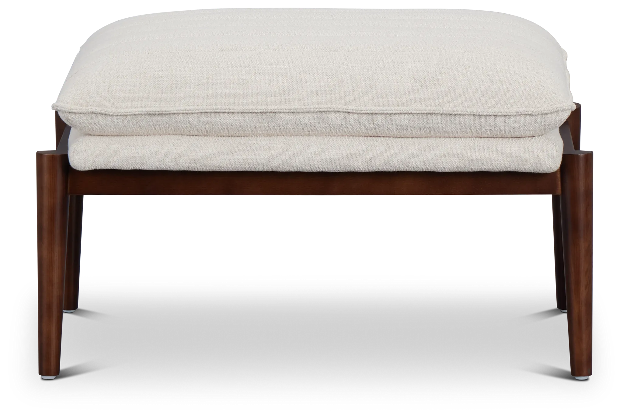 Leith Light Beige Fabric Accent Ottoman