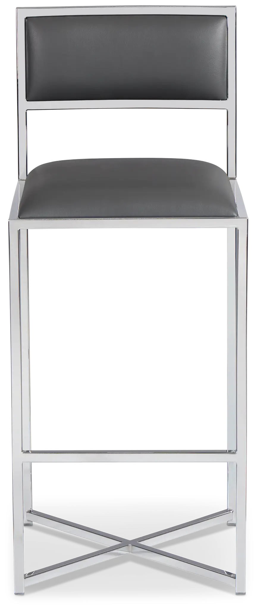 Amalfi Graystnl Steel 30" Upholstered Barstool Amalfi Graystnl Steel 30" Upholstered Barstool
