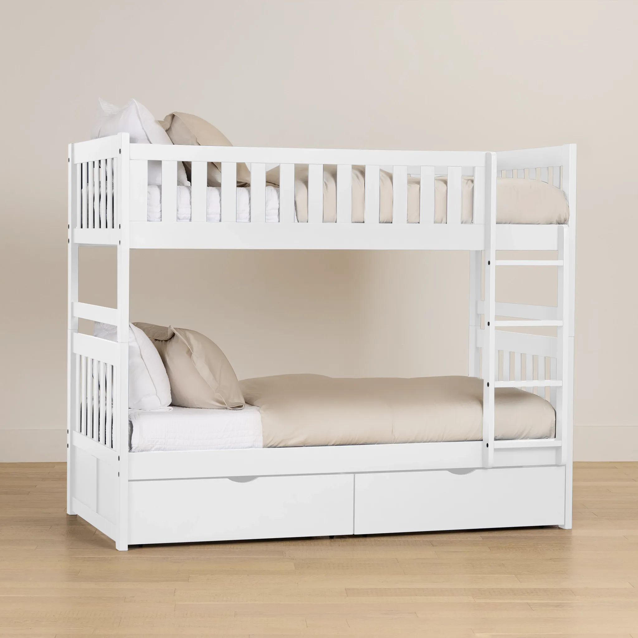 Charleston White Storage Bunk Bed