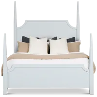 Carolina Light Blue Poster Bed