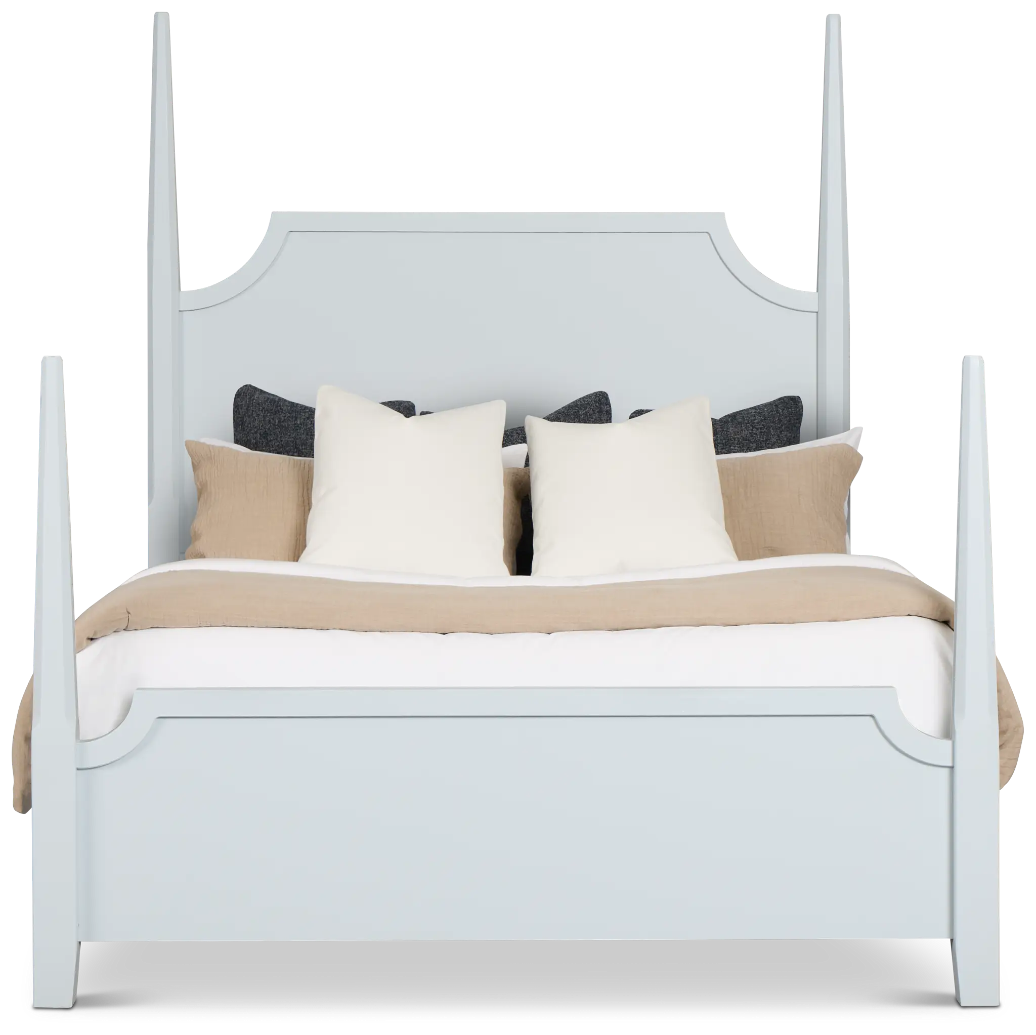 Carolina Light Blue Poster Bed Carolina Light Blue Poster Bed