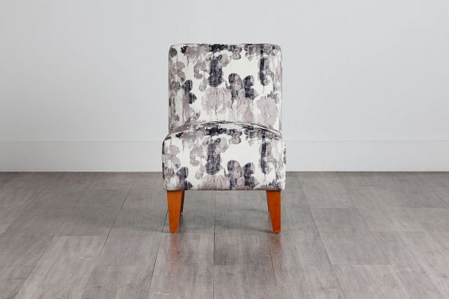 Scarlett Pewter Fabric Accent Chair