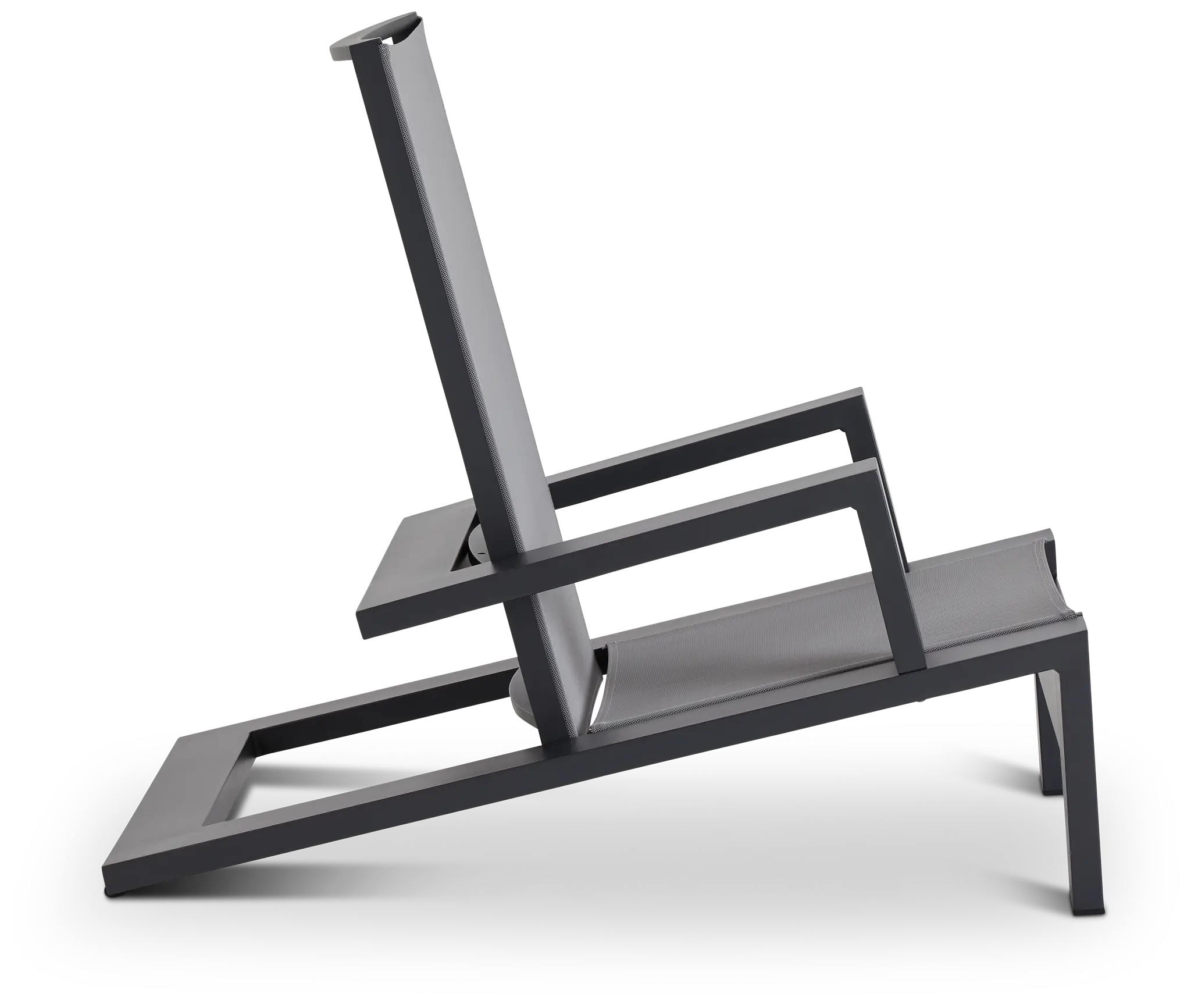 Linear Dark Gray Ledge Pool Chair Linear Dark Gray Ledge Pool Chair