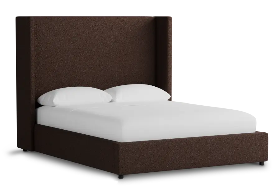 Captiva Elite Dark Brown 60" Upholstered Shelter Bed Captiva Elite Dark Brown 60" Upholstered Shelter Bed