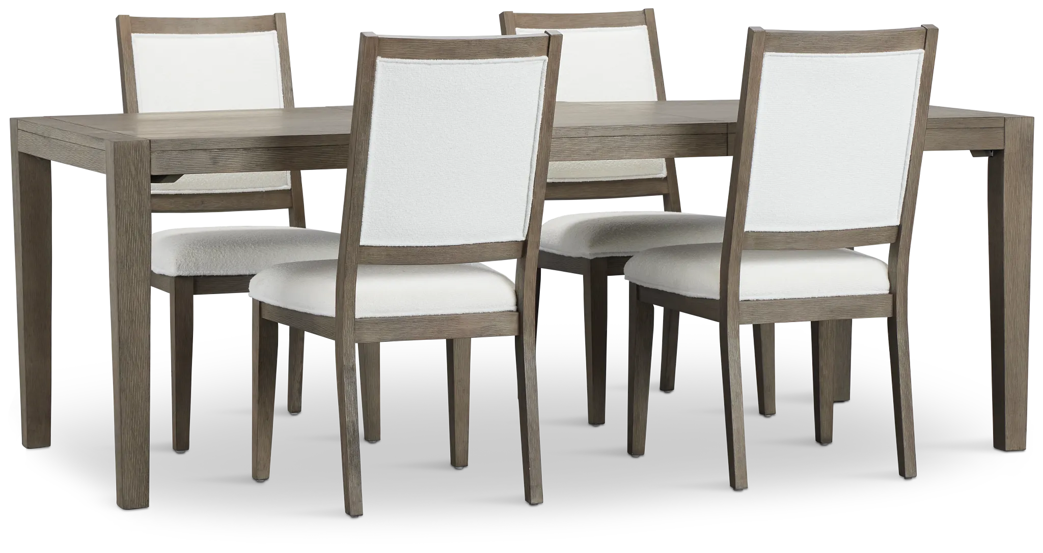 Alden Gray Rect Table &amp; 4 Chairs