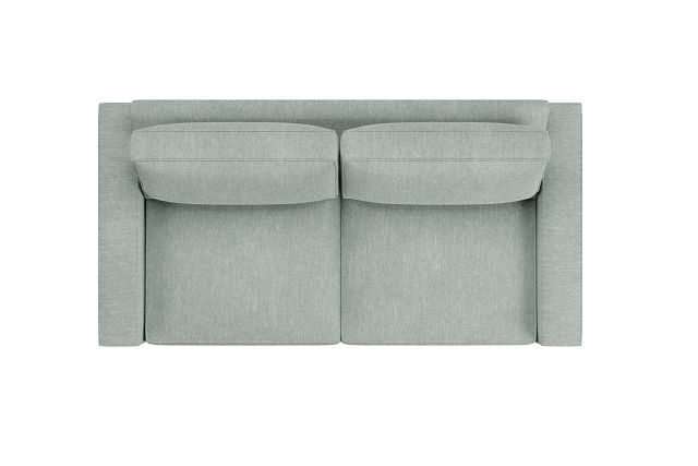 Edgewater Elevation Light Green 84" Sofa W/ 2 Cushions