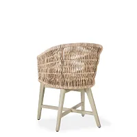 Trees Light Tone Woven Cushioned Arm Chair