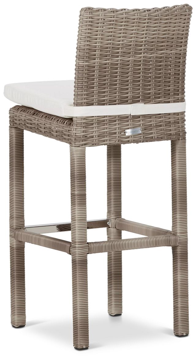 Raleigh White Woven 30" Barstool