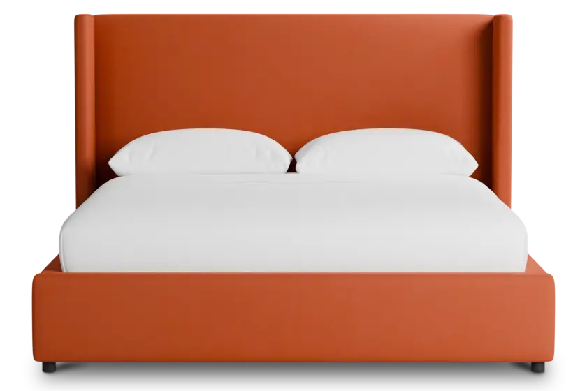 Captiva Joya Orange 48" Upholstered Shelter Bed Captiva Joya Orange 48" Upholstered Shelter Bed