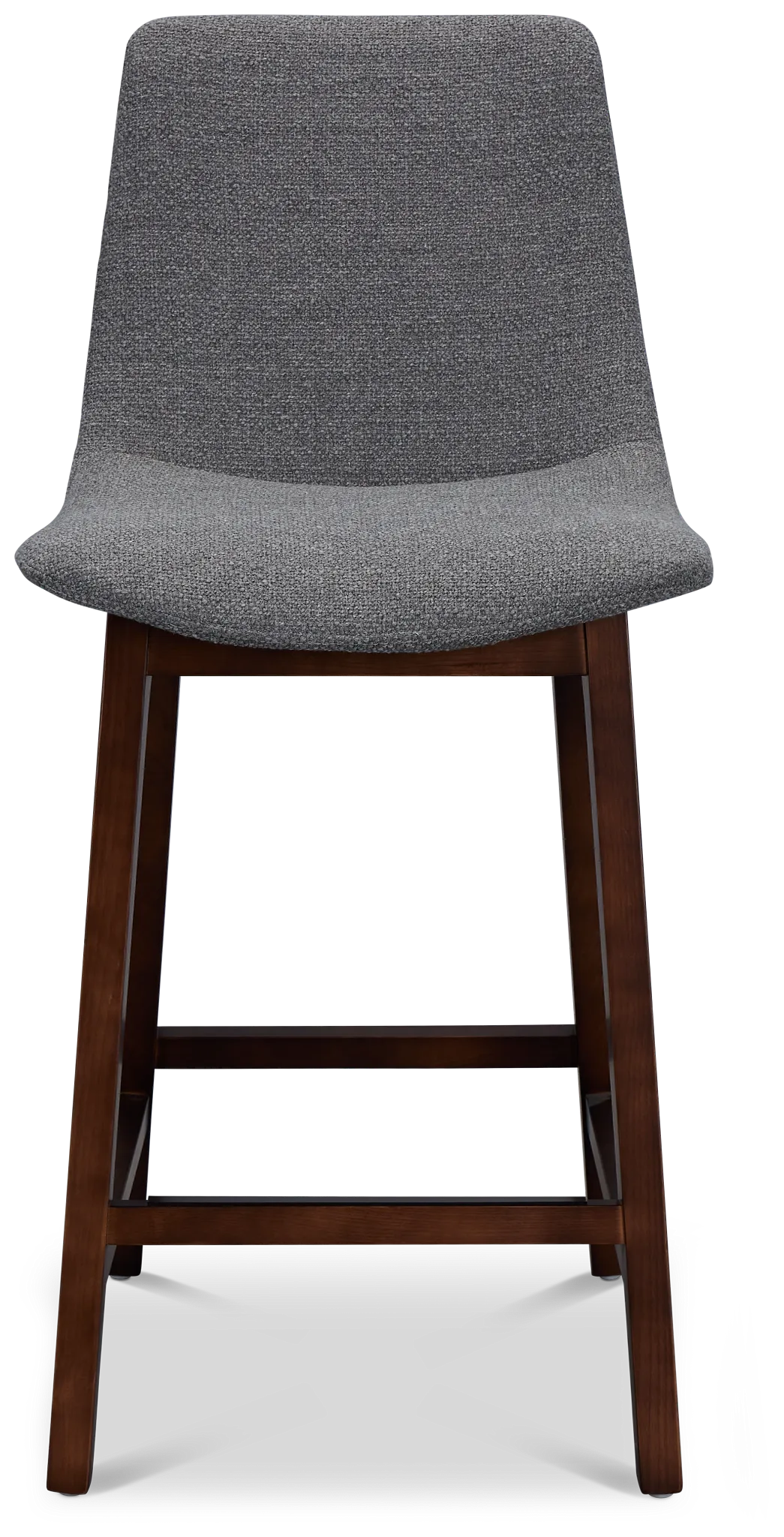 Hamilton Dark Gray Fabric 24" Upholstered Barstool