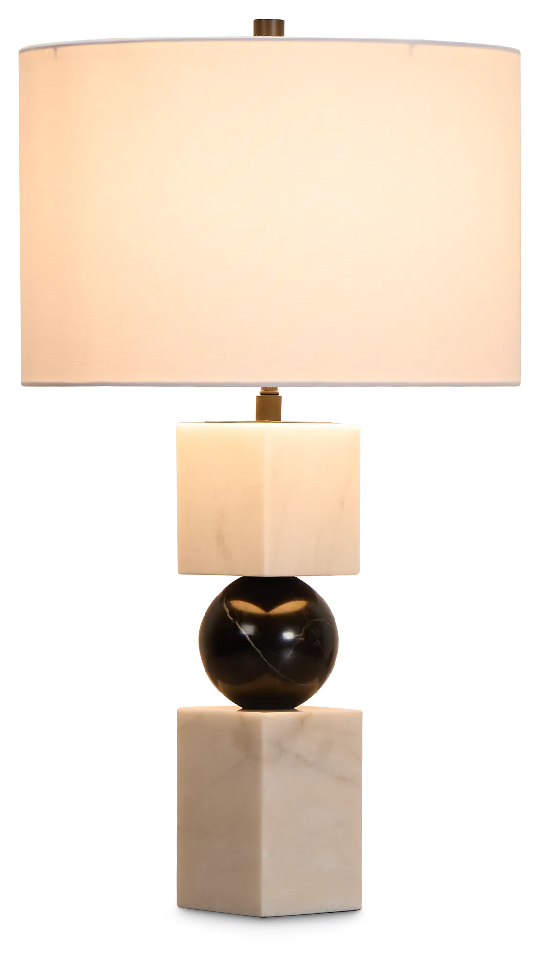 Ellendale White Marble Table Lamp