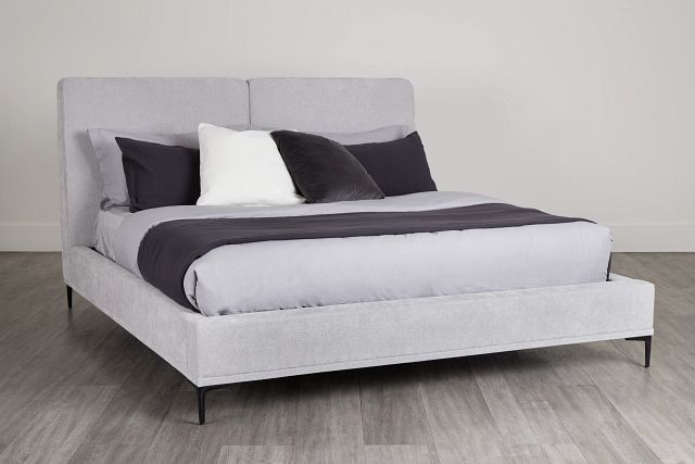 Emit Light Gray Uph Panel Bed