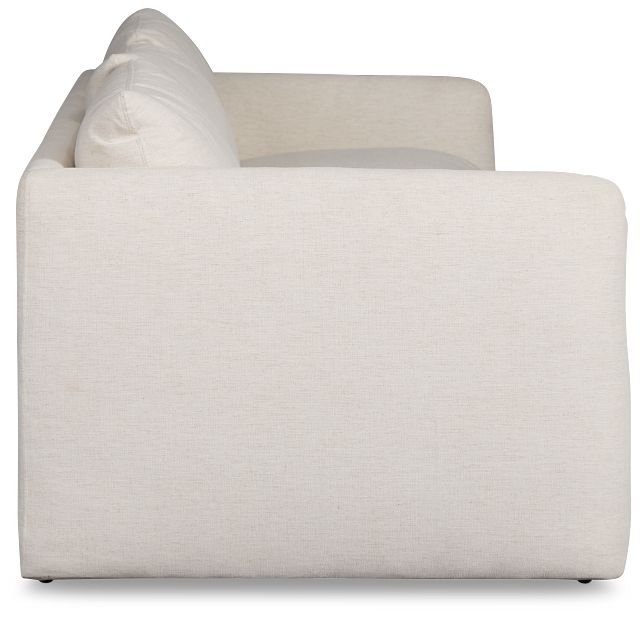 Serena White Fabric 3-piece Modular Sofa