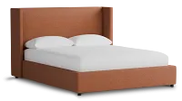 Captiva Sutton Orange 48" Upholstered Shelter Bed