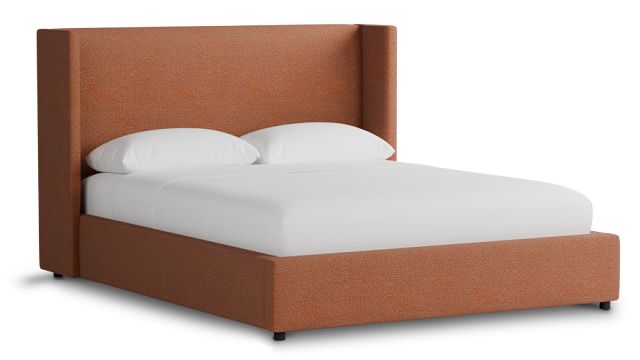 Captiva Sutton Orange 48" Upholstered Shelter Bed