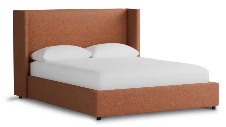 Captiva Sutton Orange 48" Upholstered Shelter Bed
