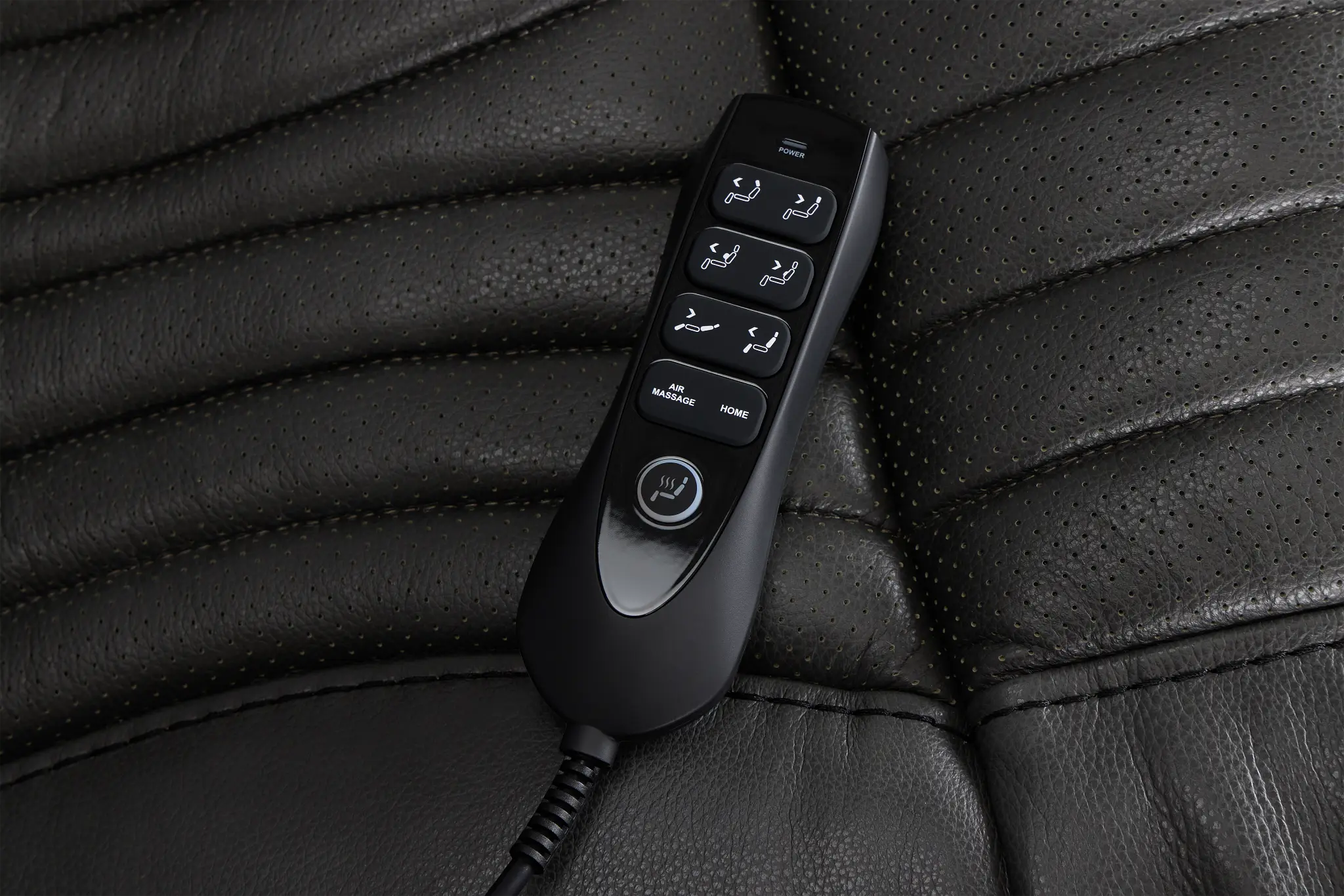 Nova Dark Gray Lthr/vinyl Power Recliner W/ Massage Nova Dark Gray Lthr/vinyl Power Recliner W/ Massage