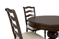 Savannah Dark Tone Round Table & 4 Chairs