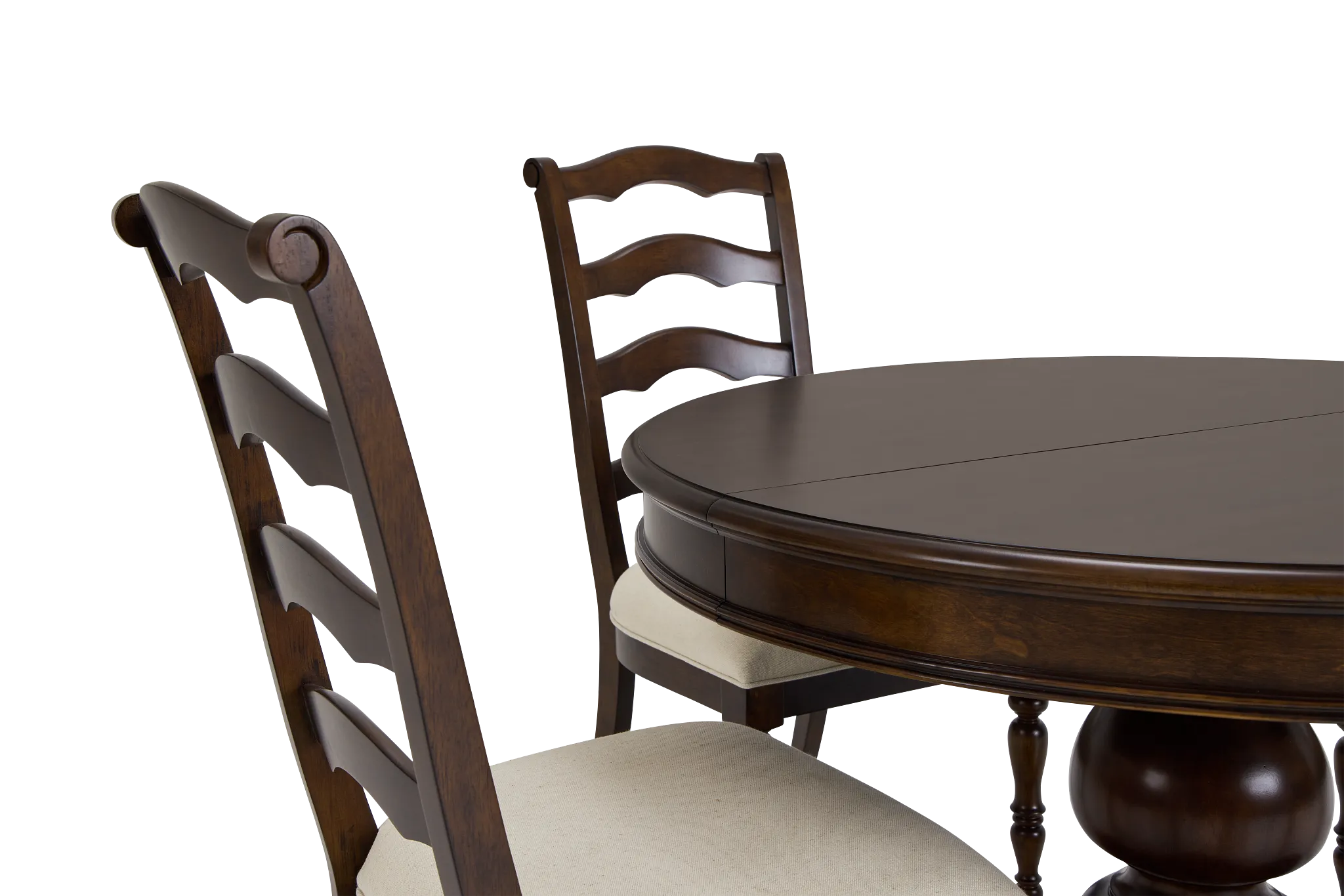 Savannah Dark Tone Round Table & 4 Chairs