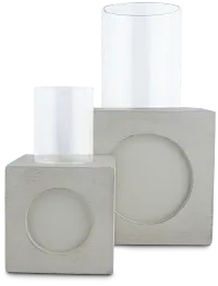 Bedford White Large Candle Holder