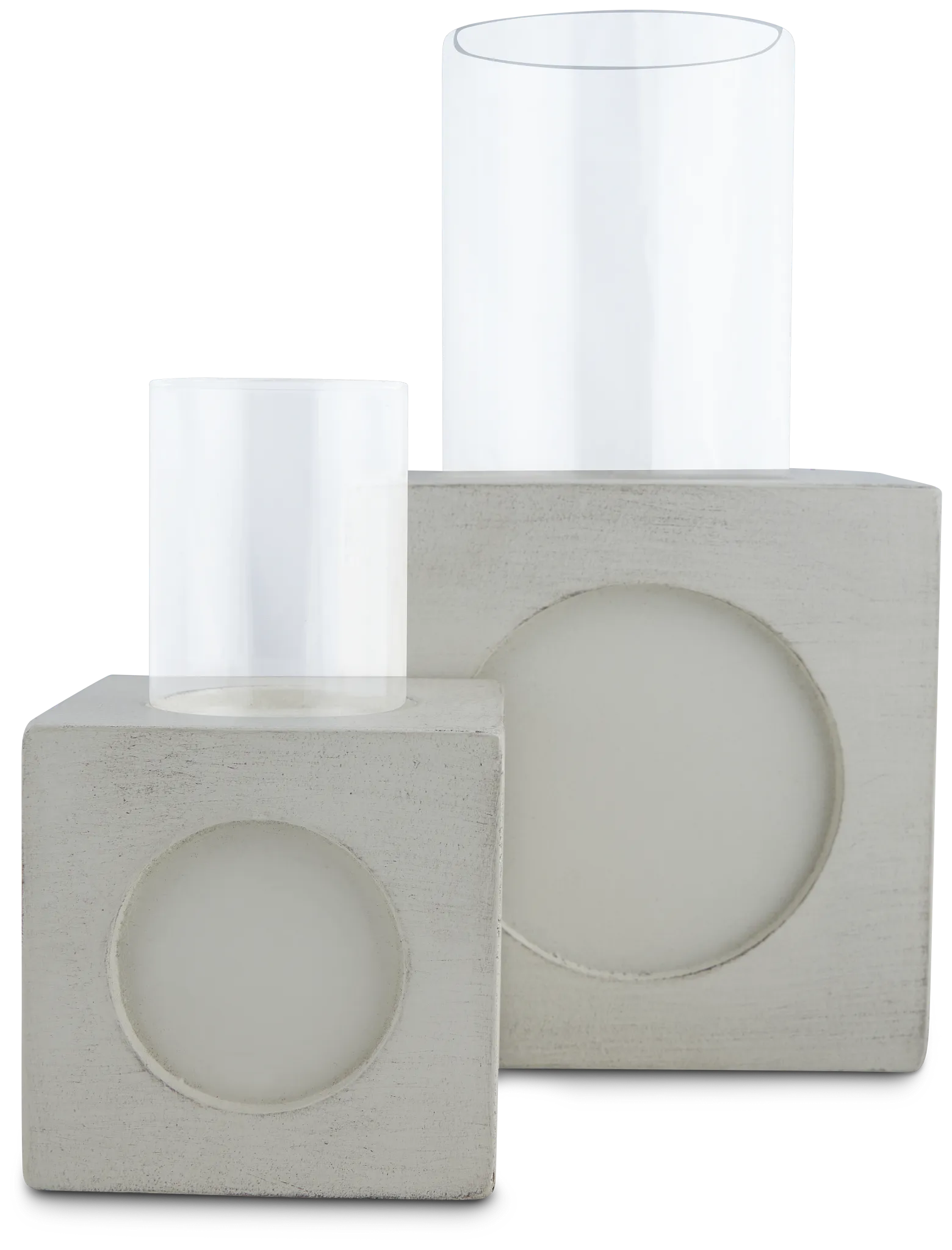 Bedford White Small Candle Holder