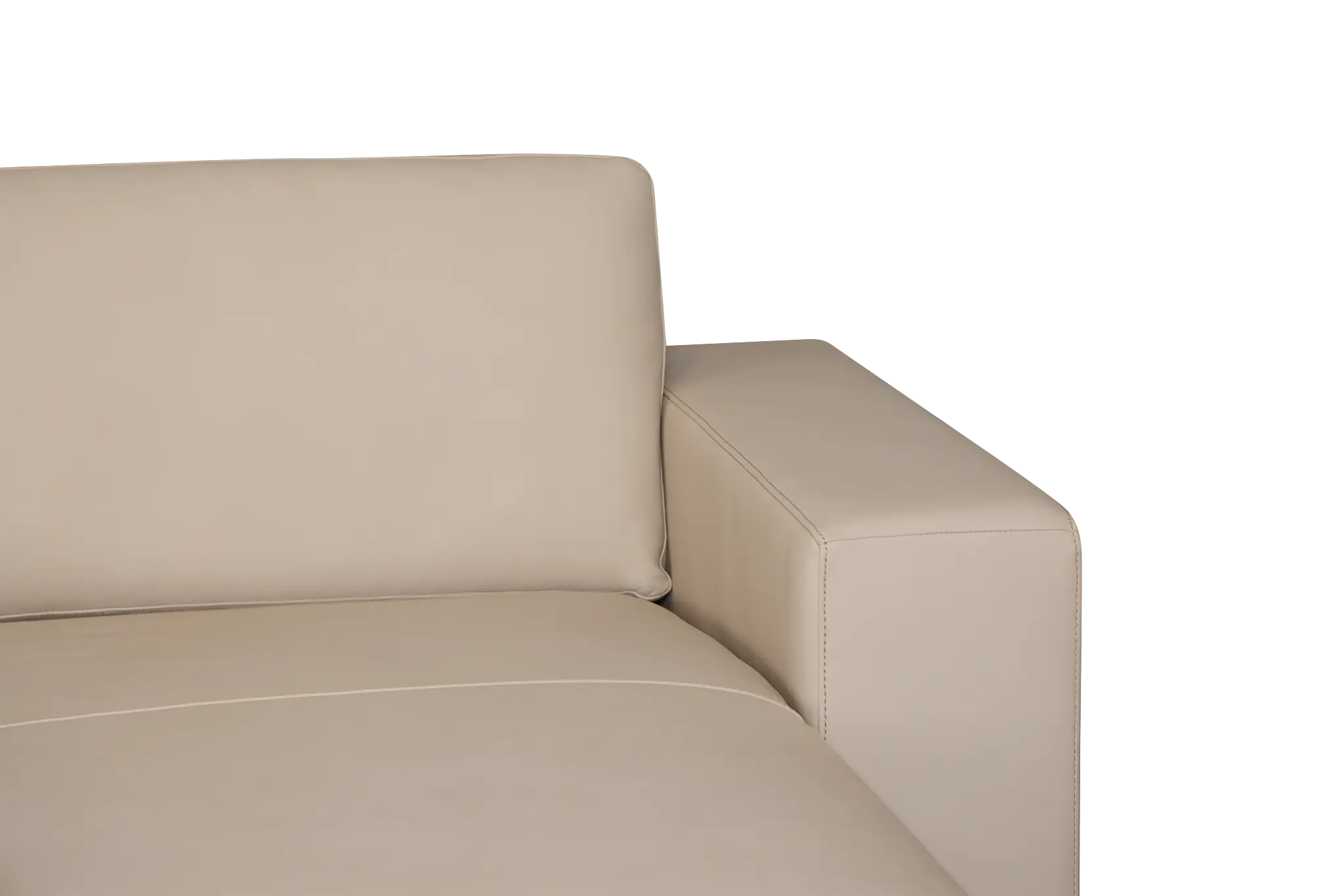 Kellan Ivory Leather Small Right Chaise Sectional Kellan Ivory Leather Small Right Chaise Sectional