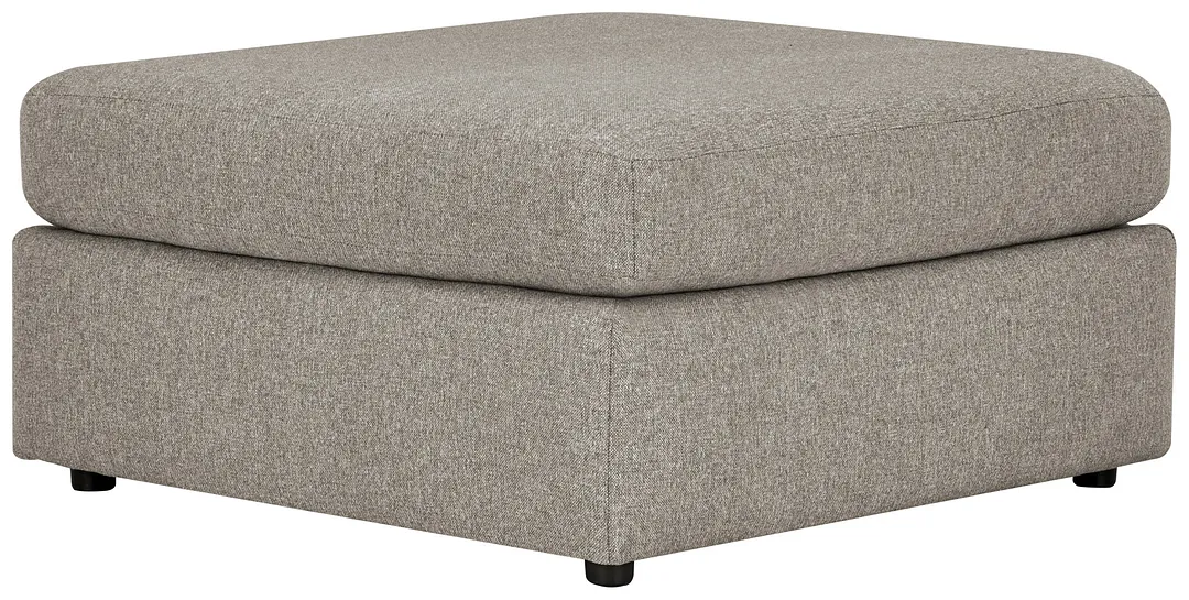 Noah Khaki Fabric Cocktail Ottoman