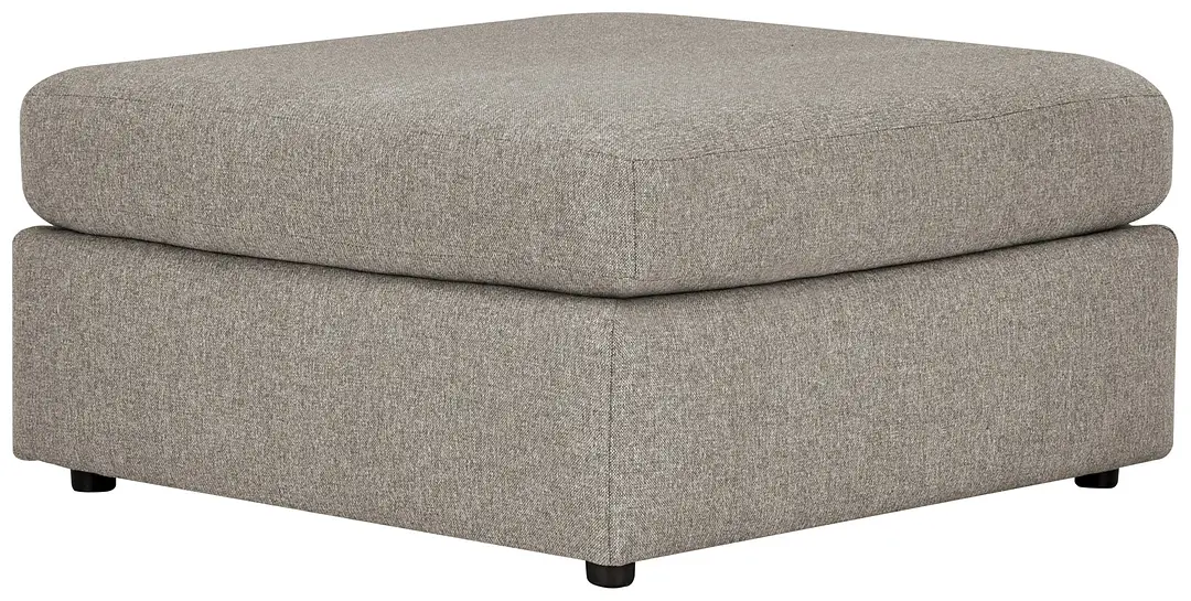 Noah Khaki Fabric Cocktail Ottoman Noah Khaki Fabric Cocktail Ottoman