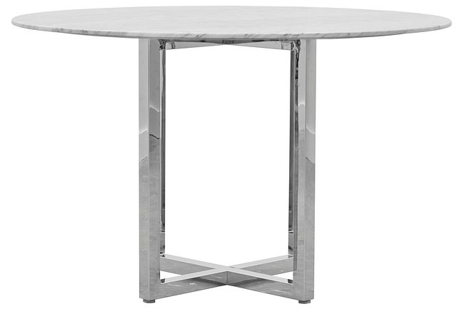 Amalfi Marble Round High Dining Table