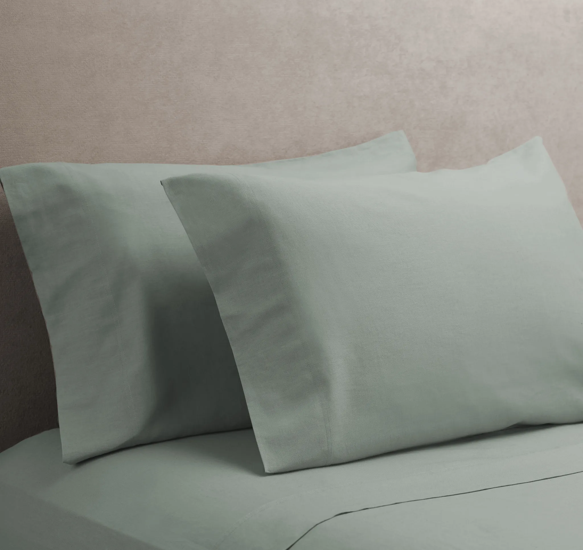 Rest & Renew Linen Blend Blue Sheet Set