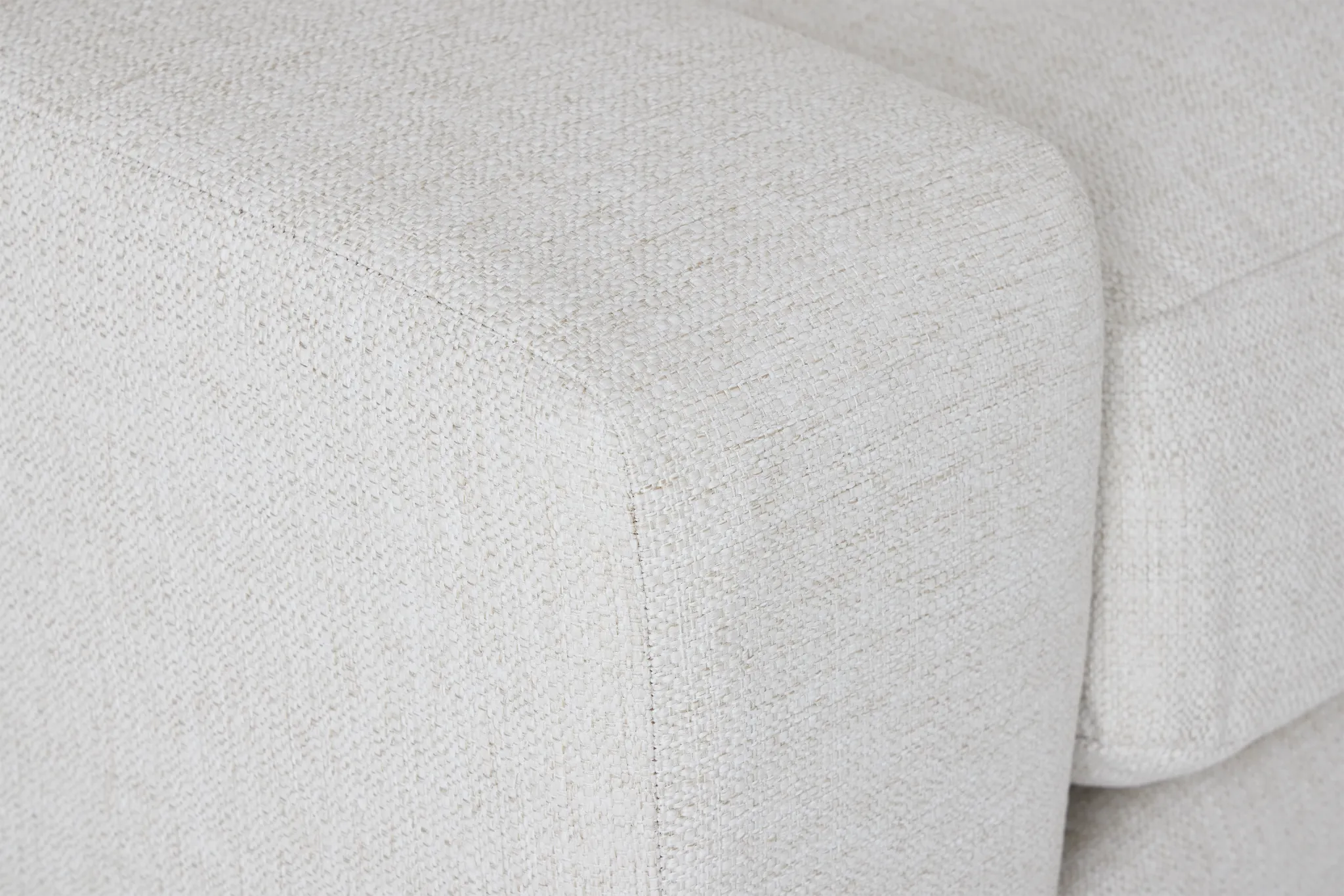 Veronica White Down Medium Left Chaise Sectional