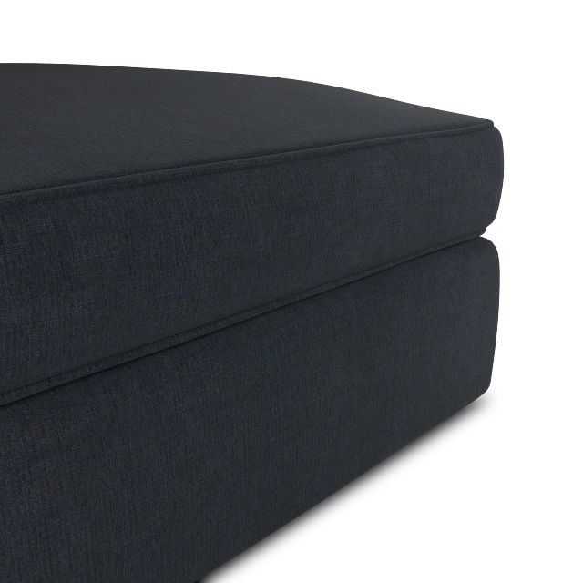Siesta Victory Dark Blue Fabric Ottoman