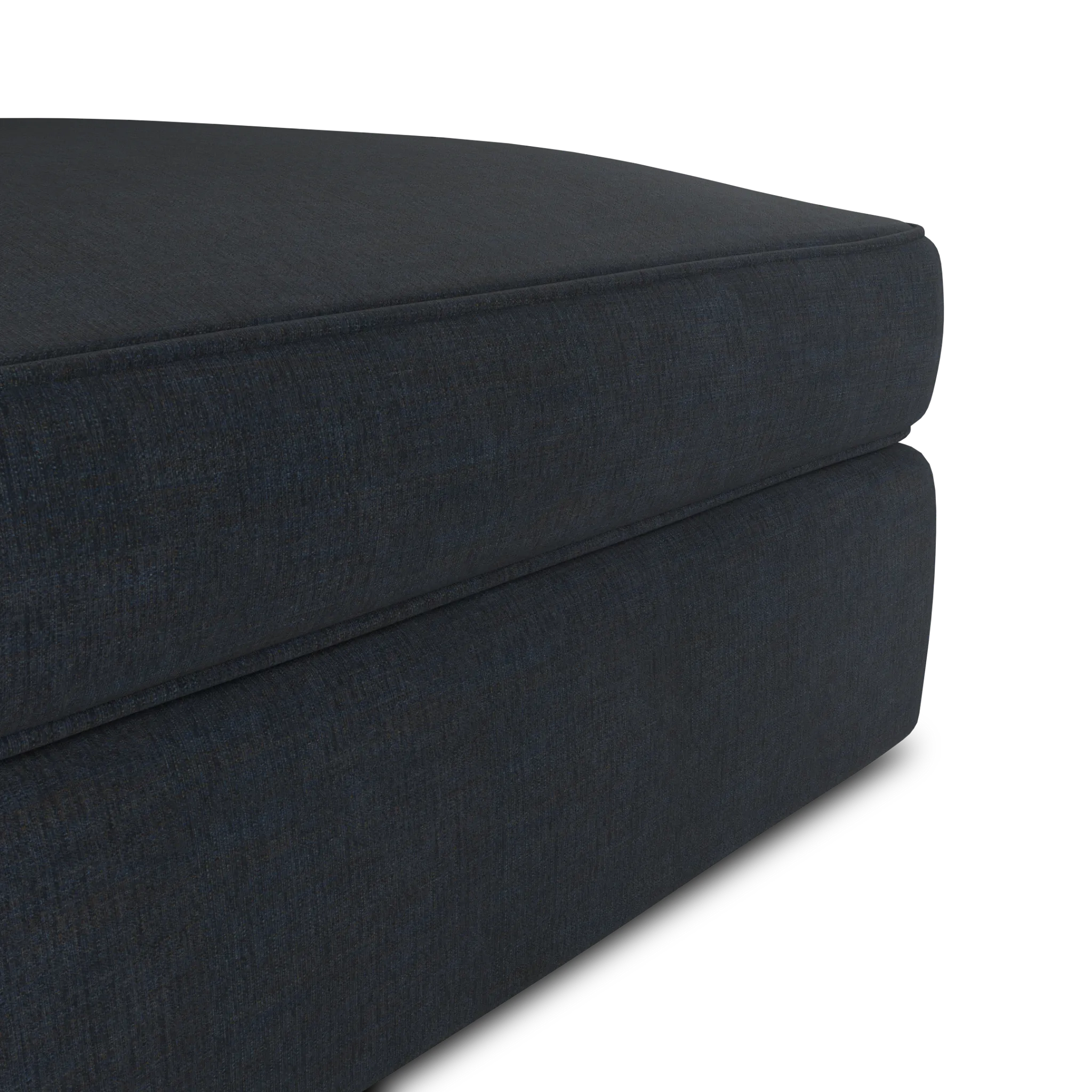 Siesta Victory Dark Blue Fabric Ottoman