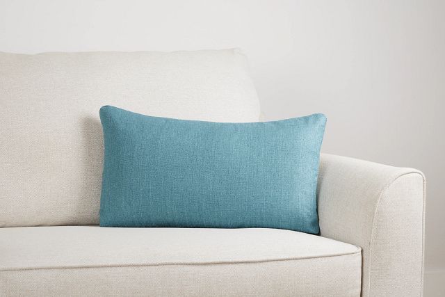Zeke Blue Lumbar Accent Pillow