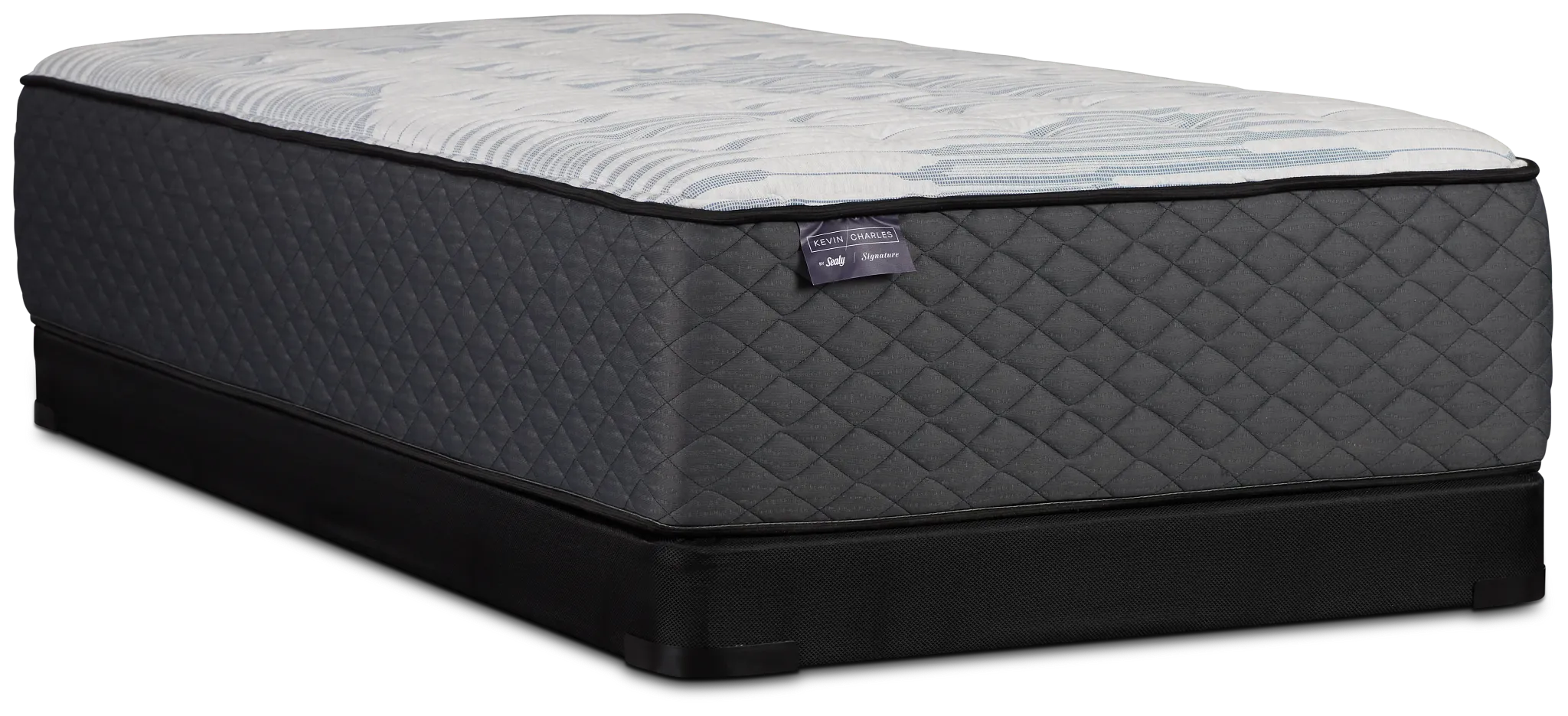 Kevin Charles By Sealy Signature Extra Firm Low-profile Mattress Set