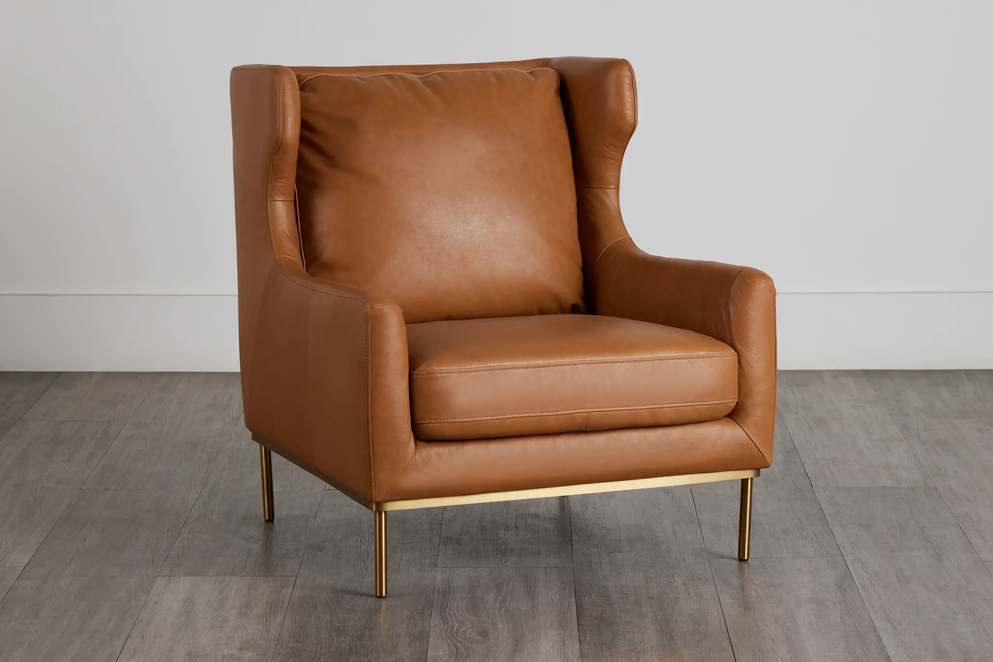 Cassian Brown Leather Accent Chair Cassian Brown Leather Accent Chair