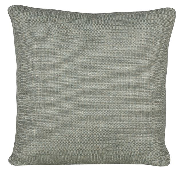 Austin Green Fabric Square Accent Pillow